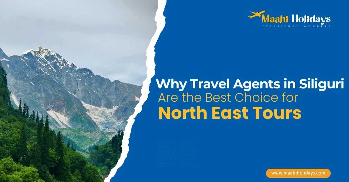 Why Travel Agents in Siliguri Are the Best Choice for North East Tours with scenic Himalayan mountains and Maahi Holidays