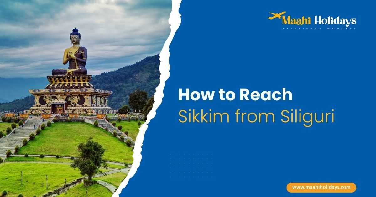 How to Reach Sikkim from Siliguri travel guide by Maahi Holidays featuring Buddha Park and travel planning from Siliguri to Sikkim